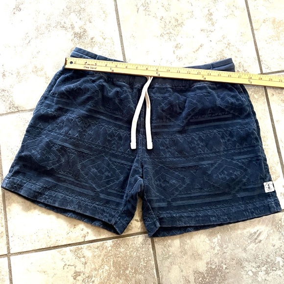 Chubbies Terry Fleece Lounge Shorts Size XL Blue Aztec Diamond Pattern - Cozy - Picture 4 of 7